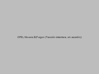 Kits electricos económicos para OPEL Movano B(Furgon (Tracción delantera, sin escalón))
